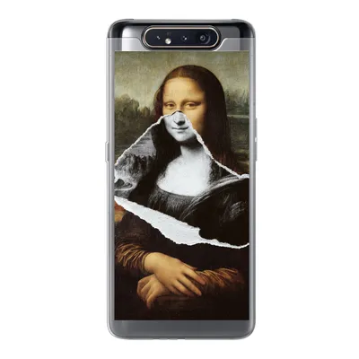 Produktbild von MuchoWow® Handyhülle Schutzhülle Hülle für Samsung Galaxy A80 Mona Lisa - Da Vinci - Kunst Silikon Softcase Handy Hülle - Schutzdeckel