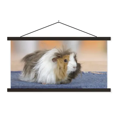 Produktbild von MuchoWow® Textilposter Mini-Meerschweinchen 150x75 cm mit schwarzem Rahmen - Posterleiste