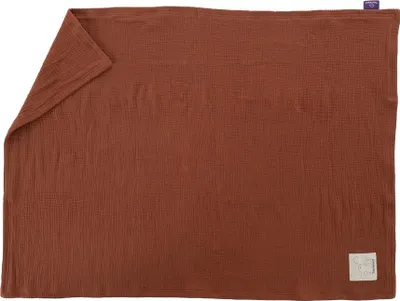 Produktbild von Träumeland Babydecke aus Musselin terrakotta Größe 75 x 100 cm