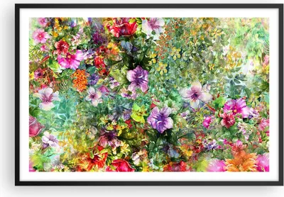 Produktbild von Gerahmtes Poster - Schwarzer Rahmen - blume sommer natur - 91,5x61 cm - Wand Bild - Wanddeko - Wandbilder - Kunstposter - Wandposter - Bilderrahmen - Bilder - Kunstdruck - Wandbild - P2BAA91x61-3842