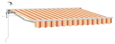 Produktbild von CLORIS Elektrische ausziehbare Markise Gelb, Orange und Weiß 3 x 2,5 m - Markisen CC413