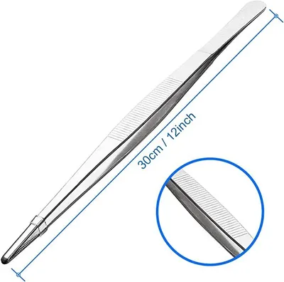 Produktbild von MMOBIEL Edelstahl Pinzette 30 cm kochpinzette - Küchen-und Grillpinzette Multifunktional
