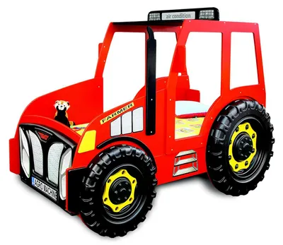 Zdjęcie produktu dla Farmer Farmer Truck Łóżko Dziecięce Łóżko Młodzieżowe Łóżko Traktor Czerwone Nowe Łóżka