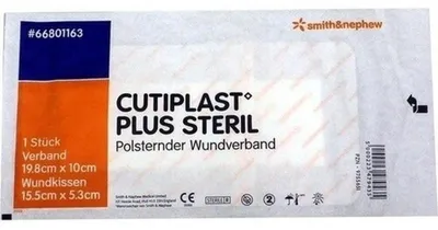 Imagen del producto de CUTIPLAST Plus steril, apósito de 10x19,8 cm