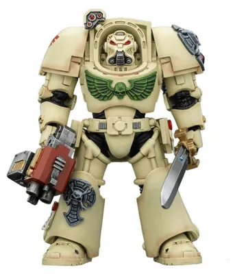 Productafbeelding van Warhammer 40.000 actiefiguur, Dark Angels Deathwing Terminator 1, met powersword en stormbolter, 14 cm