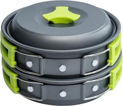 Produktbild von Campingkochset - compact - lichtgewicht - portable - outdoor - kochset für camping - reisen - wandern