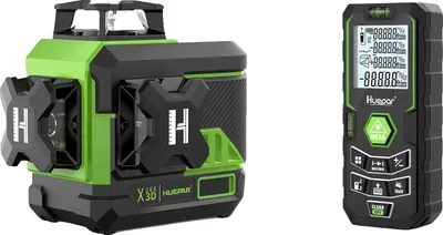 Obrázek produktu pro Laserové nivelační zařízení Huepar, funkce samonivelace, dálkové ovládání Bluetooth, SET 4