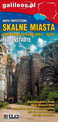 Immagine prodotto di Città rupestri. Teplice e le rocce di Adršpach. Mappa turistica. Edizione 2025. Galileos