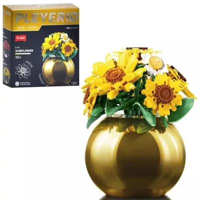 Produktbild von Sluban Pleyerid Blume Sonnenblume 288 St. Klemmbausteine - Bauspielzeug M38-P8062