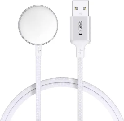 Produktbild von Tech-Protect Mc02 Ultraboost Magnetisches Ladekabel 100Cm Apple Watch Weiss