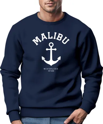 Produktbild von Sweatshirt Herren Anker Anchor Malibu Rundhals-Pullover Neverless® navy 3XL