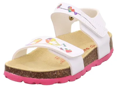 Productafbeelding van Slipper met voetbed, wit/roze (1040), maat 40