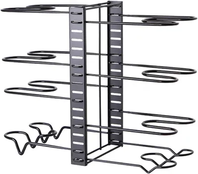 Immagine prodotto di Scaffale per scarpe a 5 ripiani, set da 2 pezzi impilabili, nero, LSA055B02