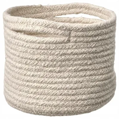 Produktbild von IKEA TJABBIG Korb Natur Baumwolle Aufbewahrung 15x13 cm