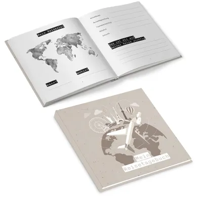 Produktbild von Kleines Reisetagebuch zum Ausfüllen Reisebuch für Urlaube & Fernreise