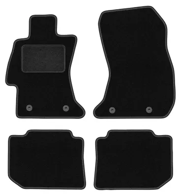 Produktbild von Velours-Fußmatten für Subaru Outback V 2014- (Kombi) – 4-tlg, Schwarz, passgenau – Wielganizator LUX