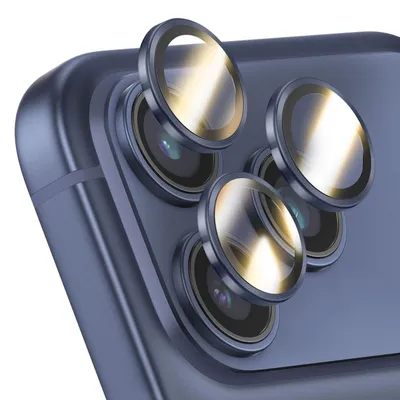 Immagine prodotto di Rhinoshield, vetro protettivo per fotocamera iPhone 17 Pro / Pro Max antigraffio, blu