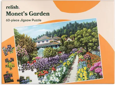 Image de Puzzle "Le Jardin de Monet" avec 63 pièces - Conçu pour les personnes âgées atteintes de démence - Maladie d'Alzheimer