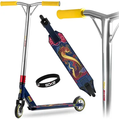 Produktbild von SOKE PRO Stunt-Scooter, marineblau und rot
