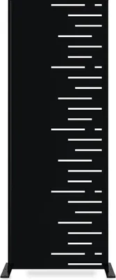Produktbild von ARLBERG Dekorplatte schwarz H.160cm rechte Seite Muster