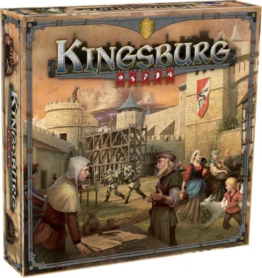Brettspiel Kingsburg aus Holz, für 5 Spieler