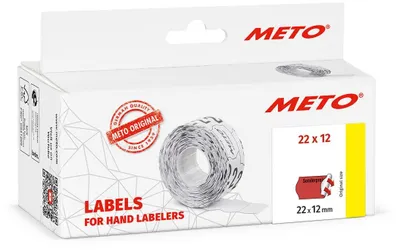 Produktbild von Preisauszeichner Etiketten 22x12 mm, 6000 Stück, , rot,