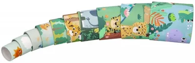 Produktbild von Kubus Pyramidenpuzzle 10 Teile, Adam Toys, Safari