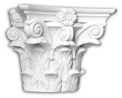 Immagine prodotto di Testa a mezza colonna Profhome 445301 Facciata decorativa in stile corinzio