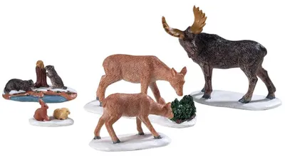 Productafbeelding van Kerstfiguur Wild animals set of 5 LEMAX