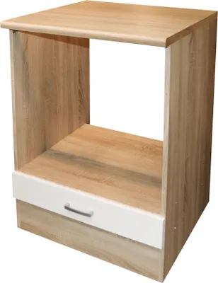 Produktbild von Herdumbauschrank >Ailina< in Sonoma-Eiche / weiß - 60x90x60 (BxHxT)