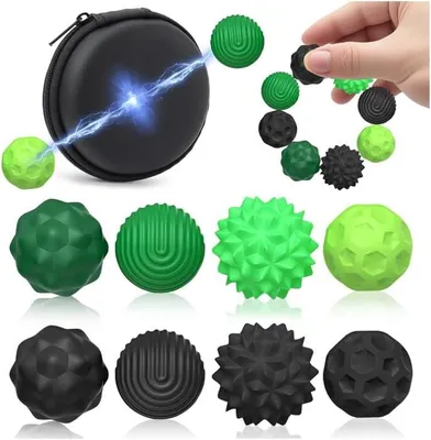 Produktbild von Magnetische Bälle für Kinder – Set mit 8 Stück – Anti-Stress-Spielzeug – Stressabbau-Spielzeug