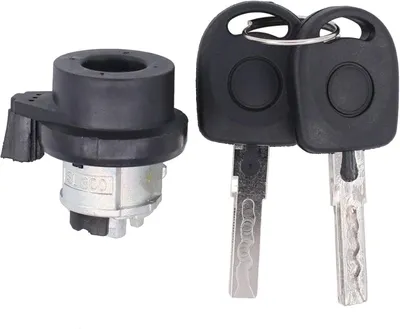 Zdjęcie produktu dla Cylinder zamek + 2 klucze do Audi A1 A3 A4 TT Q3, VW Golf V VI VII, Jetta, Passat, Polo, Caddy, Tiguan, Transporter, Seat Leon, Skoda Octavia | Równoważnik OE 6L0905855D, 8E0905855A