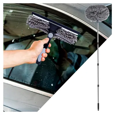Produktbild von Teleskop-Staubwedel - Reinigungsbürste für Auto, Möbel und Böden