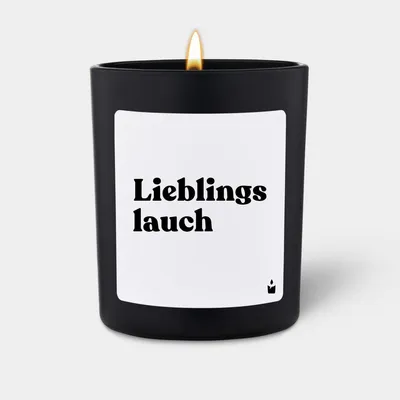Produktbild von ChattyCandles Duftkerze Schwarz Flowery Lieblingslauch