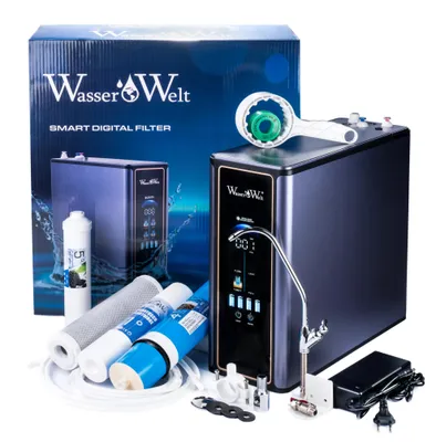 Produktbild von Wasserfilter Umkehrosmoseanlage 800 GPD ohne Tank mit Pumpe
