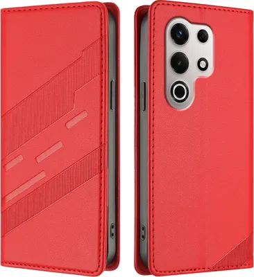 Image de Etui pour itel S25 Ultra, étui portefeuille en cuirPolyuréthaneavec fente pour carte et fonction stand Rot
