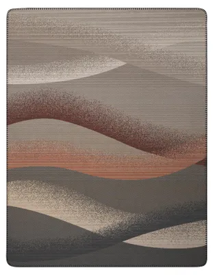 Produktbild von Biederlack Plaid mit Zierstich Desert Wave Größe 150 x 200