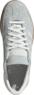 A top-down view of a grey Adidas Handball Spezial sneaker.