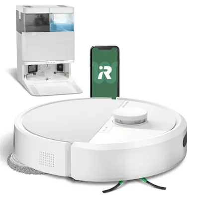 Produktbild von iRobot Roomba Plus 505 Combo Robot + AutoWash Dock, Beutellos, Weiß, Rund, Staubbeutel, 3 Rad/Räder, Ladend, Purification