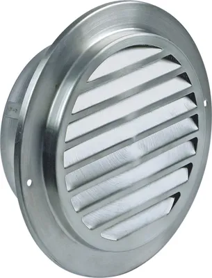 Produktbild von Europart UNIVERSAL Abluft Gitter Aussengitter Lamellengitter Lüftungsgitter Mauer Anschluss 100mm Edelstahl Rund mit Insektennetz u.a. Trockner Dunstabzugshaube Klimagerät