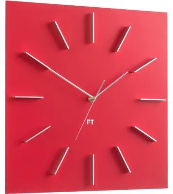Obrázek produktu pro Designové nástěnné hodiny Future Time FT1010RD Square red 40cm