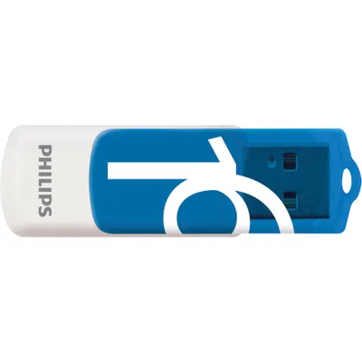 Produktbild von Philips USB-Stick 16GB Vivid, USB 2.0, Farbe: Blau