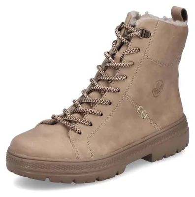Imagen del producto de Botines Rieker, fabricados con material sintético que imita el cuero