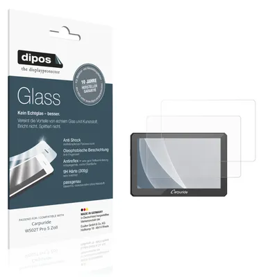 Image de 2x Protection écran pour Carpuride W502T Pro 5 Pouces mat Verre souple Film Protecteur 9H dipos