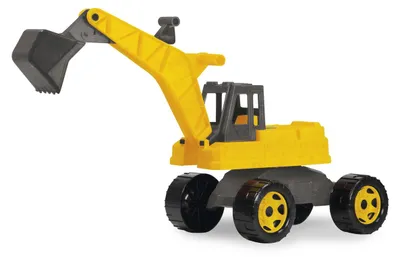 Produktbild von Lena GIGA TRUCKS SM02217, Bagger, 3 Jahr(e), Kunststoff, Holz, Grau, Gelb