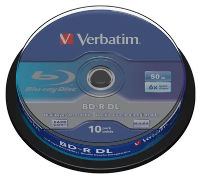 Immagine prodotto di Verbatim BD-R DL Blu-ray fustellati 10x mandrino