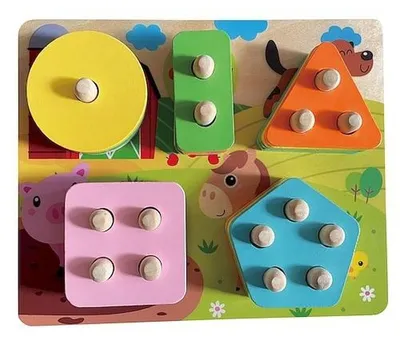 Productafbeelding van Houten vormpuzzel - Smily Play