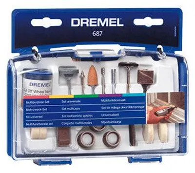 Image de Coffret de 52 accessoires DREMEL 26150687JA pour outils rotatifs