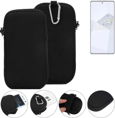 Produktbild von K-S-Trade Neopren-Hülle Handyhülle kompatibel mit Tecno Camon 20 Premier 5G Schutzhülle Neoprenhülle Sleeve Schutz-Hülle Gürtel Tasche Case
