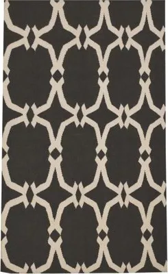 Productafbeelding van Kelim vloerkleed, kleur grijs/wit (150x240 cm)